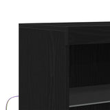 LED Sideboard Black 60 x 37 x 100 cm Engineered Wood 863035