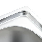ZNTS Kitchen Sink Double Basin with Strainer & Trap Stainless Steel 145074