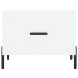 Coffee Tables 2 pcs White 50x50x40 cm Engineered Wood 829413