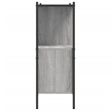 Bookcase Grey Sonoma 102x28x77.5 cm Engineered Wood 838901