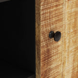 Sideboard with 2 Doors 90x33x75 cm Solid Wood Mango 352925