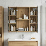Bathroom Mirror Cabinet Artisan Oak 70 x 14.5 x 70 cm 889094