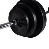 Weight Bench with Weight Rack, Barbell and Dumbbell Set 30.5kg 275368
