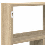 ZNTS Wall Cube Shelf 12 Compartments Sonoma Oak Engineered Wood 860006