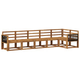 Outdoor Sofa Set 6 pcs Natural Solid Acacia Wood 3385250