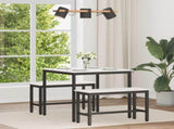 Dining Table White 80 x 80 x 75 cm Solid Pine Wood 892784