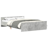 Bed Frame without Mattress Concrete Grey 150x200 cm King Size 3203757