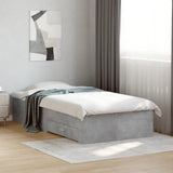 Bed Frame Concrete grey Engineered wood and plywood Single 3280436