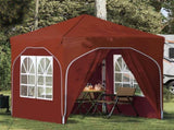 Pop-up Party Tent 192 x 192 x 245 cm Terracotta 42019842