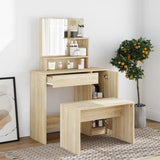 Dressing Table Set Sonoma Oak 86.5x35x136 cm 3114149