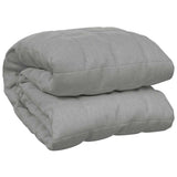 Weighted Blanket Grey 140x200 cm Single 10 kg Fabric 3154782