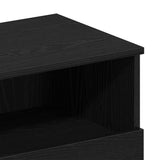 Bedside Cabinet Black Oak 40 x 35 x 65 cm Engineered Wood 862741
