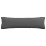 Sofa Pillows 2 pcs Dark Grey 145 x 40 cm Corduroy Fabric 42013861