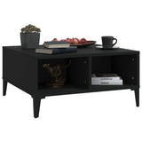 805987 Coffee Table Black 60x60x30 cm Engineered Wood