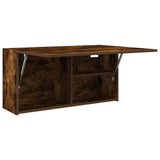 Bathroom Wall Cabinet Smoked Oak 80x25x40 cm Engineered Wood 860089