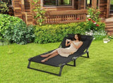 Foldable Sun Lounger Recliner Beach Camping Rest Garden Indoor Folding Chair 42077138