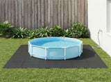 Pool Ground Mat 50 pcs Black 18 m EVA Foam 3433297