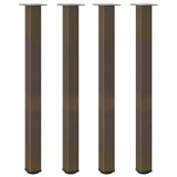 Bar Table Legs 4 pcs Natural Steel 110-112 cm Steel 4012483