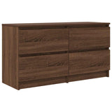 TV Cabinet Brown Oak 100x35x54 cm Engineered Wood 861802
