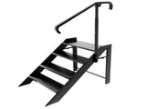 Folding 4 Step Ladder, Step Stool Foldable, RV Steps with Non Slip Feets, Max Load Capacity 660lbs 79019746