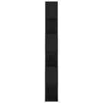 Book Cabinet Room Divider Black 80x24x186 cm Engineered Wood 809153