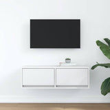 TV Cabinet White 80x31x25.5 cm Engineered Wood 861508