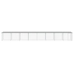 Chicken Cage with Roof Light Grey 803x98x90 cm Galvanised Steel 3189057