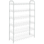 ZNTS Metaltex 6-Tier Shoe Rack Shoe 6 White 430405