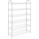 ZNTS Metaltex 6-Tier Shoe Rack Shoe 6 White 430405