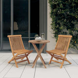 Garden Dining Set Teak Solid teak wood Compact Foldable 3087190