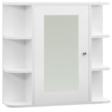 Bathroom Mirror Cabinet White 66x17x63 cm MDF 323601