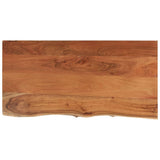 Table Top 80x40x2.5 cm Rectangular Solid Wood Acacia Live Edge 370250