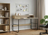 Desk with Storage Sonoma Oak 100 x 50 x 91 cm 8008027