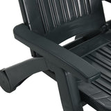 Folding Sun Lounger Polypropylene Green 318223