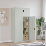 File Cabinet Light Grey 90x40x180 cm Steel 3188319