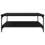 Coffee Table Black oak 100 x 100 x 40 cm Engineered Wood 883502