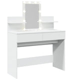 Dressing Table with LED White 100x40x130 cm 848199