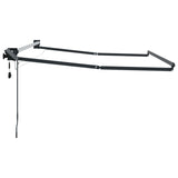 Electric Retractable Awning Frame Anthracite 3 x 2 m Aluminium 42024201