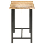 ZNTS Bar Table 150x70x107 cm Rough Mango Wood 286612