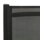Garden Chair Set of 2 Black Aluminium, Textilene Standard 312188