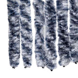 Fly Curtain Blue and White 100x200 cm Chenille 377371
