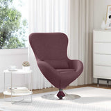 Egg Chair Purple 63 x 73 x 90 cm Fabric 42002740