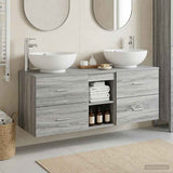 Bathroom Furniture Set 3 pcs Grey Sonoma 49.5 x 44.5 x 65 cm 3405904