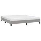 Bed Frame without Mattress Light Grey Super King Fabric 349827