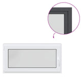 Basement Window RISOR 120 x 60 cm PVC and Glass Anthracite 42047303