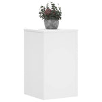 ZNTS Plant Stands 2 pcs White 30x30x50 cm Engineered wood 852915