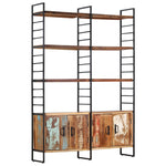 4-Tier Bookcase 124x30x180 cm Solid Reclaimed Wood 284415