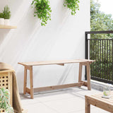Outdoor Bench Brown 119 x 35 x 47cm Solid pine wood 4012191