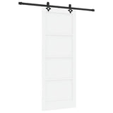 Sliding Door Manual White and black 83 x 211 cm 3333507