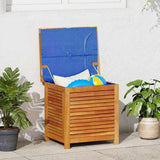 Garden Storage Box with Louver 60x50x56 cm Solid Wood Acacia 365839